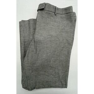 Talbots Pants 16 Gray High Waist Straight Leg Stretch Dressy Preppy Classic